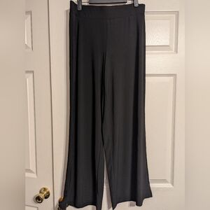 NY Collection Black Wide Leg Pants Flowing Silhouette NWT